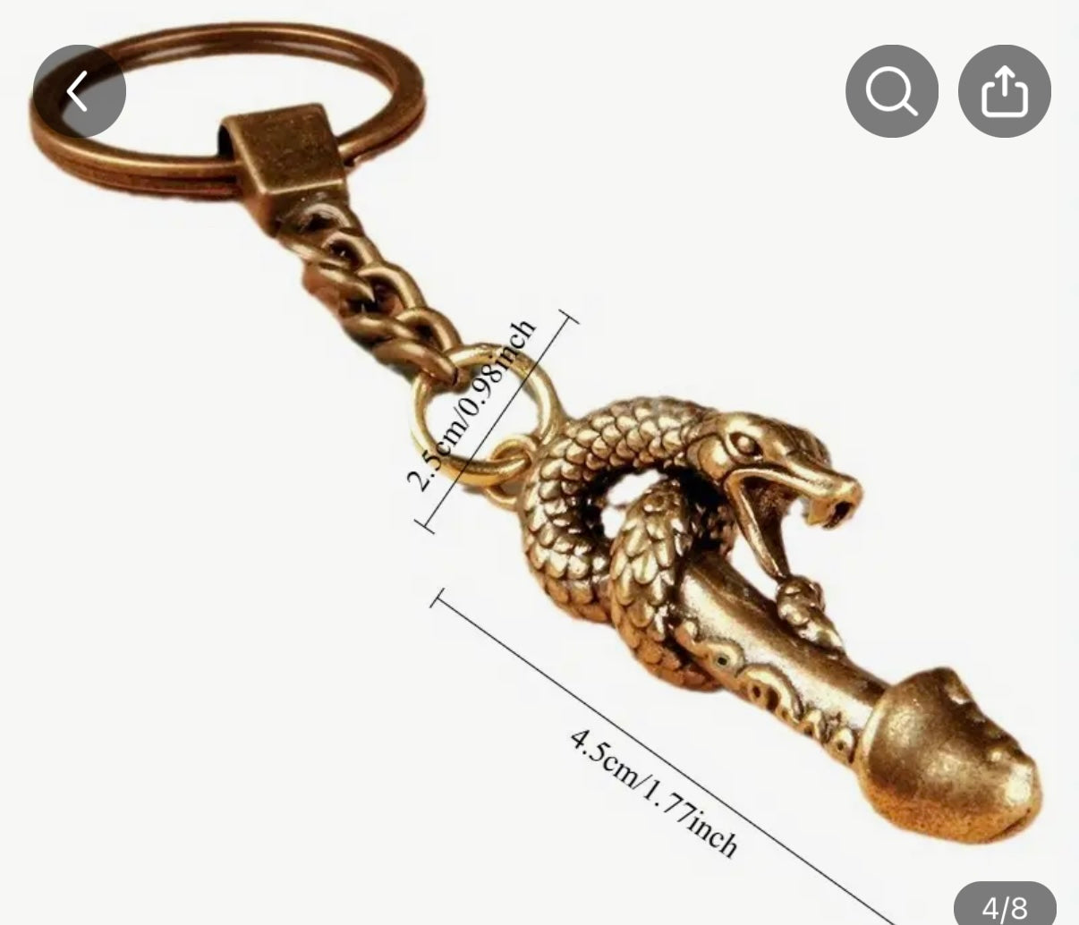 Key chain with zodiac animal